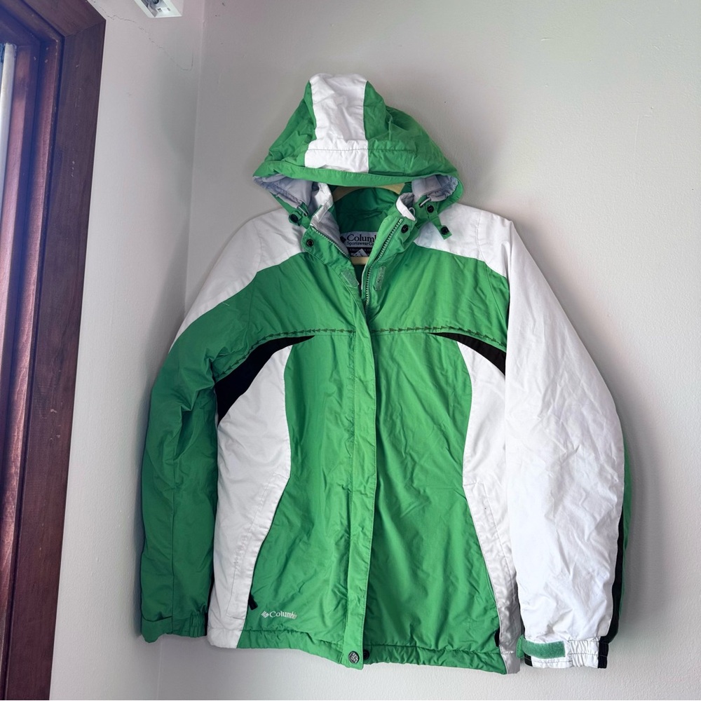 Columbia Waterproof Green Ski Snow‎ Winter Coat